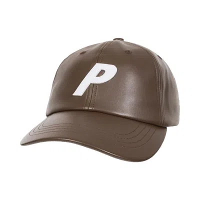 Pre-owned Palace Faux Leather P 6-panel 'fox' | Tan | Men's Size Onesize In Brown