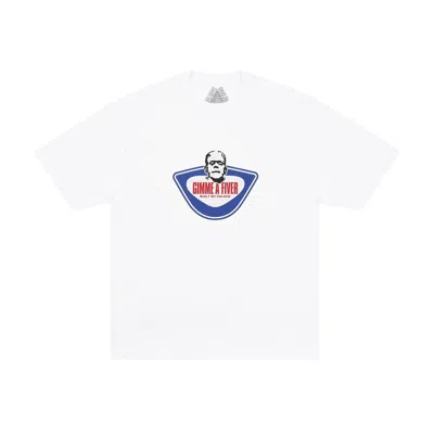 Pre-owned Palace Fiver T-shirt 'white' | Men's Size L
