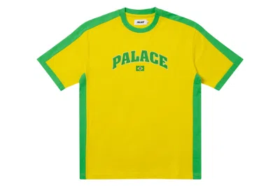 Pre-owned Palace Flag T-shirt Yellow