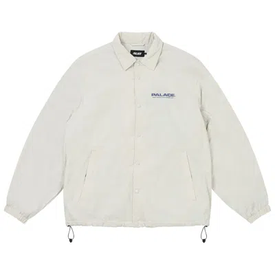 Pre-owned Palace Fleece Lined Coach Jacket 'concrete Grey' | Men's Size L In Gray