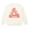 Palace Fleece Tri-ferg Crew 'soft White' In Neutral