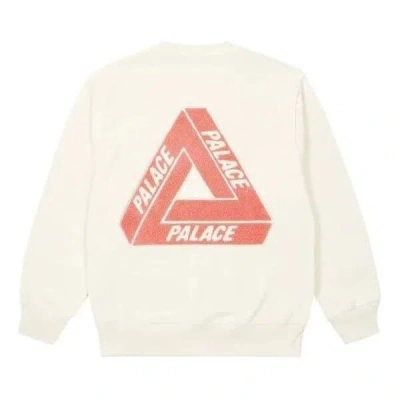 Palace Fleece Tri-ferg Crew 'soft White' In Neutral