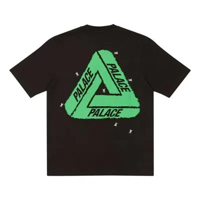 Palace Fly Tshirt Green Triangle Logo Short Sleeve Unisex Black
