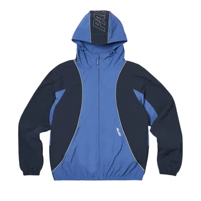 Pre-owned Palace Font Zip Shell Jacket 'blue/airforce'