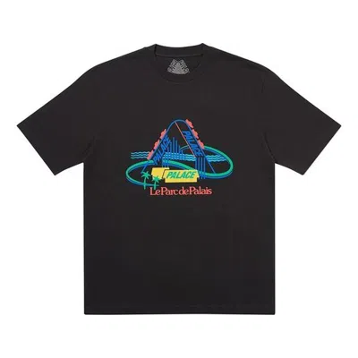 Palace French Ones Printing Short Sleeve Unisex Black