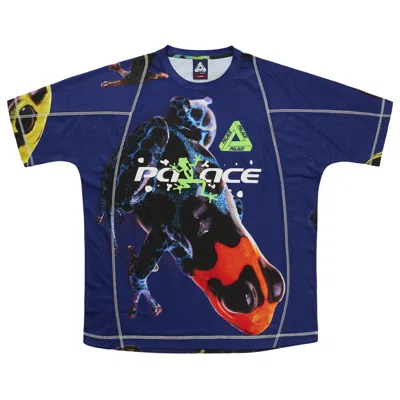Pre-owned Palace Frogger Tech Jersey 'blue Frog' | Men's Size L