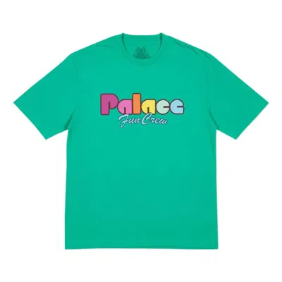 Palace Fun Pool Green Alphabet Printing Short Sleeve Unisex