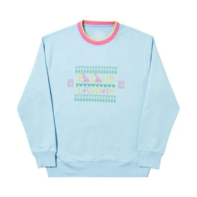 Pre-owned Palace Funkalistic Crew 'powder Blue' | Men's Size Xl