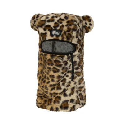 Pre-owned Palace Furry Ears Balaclava 'leopard' | Yellow | Men's Size S/m