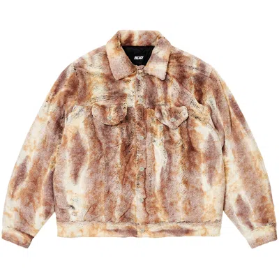 Pre-owned Palace Furry Trucker Jacket 'brown'