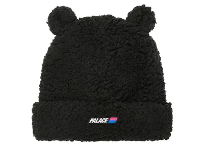 Pre-owned Palace Fuzzy Ear Beanie In Black