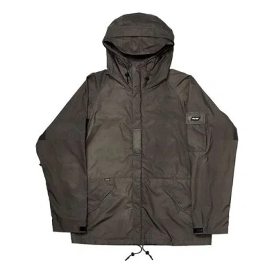 Palace Fw19 Deflector Hoodie Jacket Black In Brown