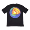 Palace Fw20 Core Tee Back Printing Round Neck Short Sleeve Unisex Black In Black