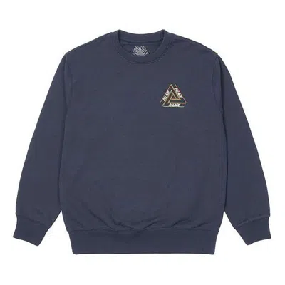 Palace Fw21 Basically A Tri-ferg Crew 'navy' In Blue
