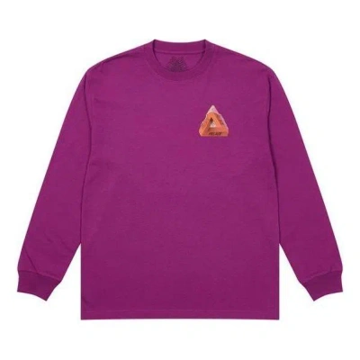 Palace Fw21 Chapping Long Sleeve Shirt 'purple'