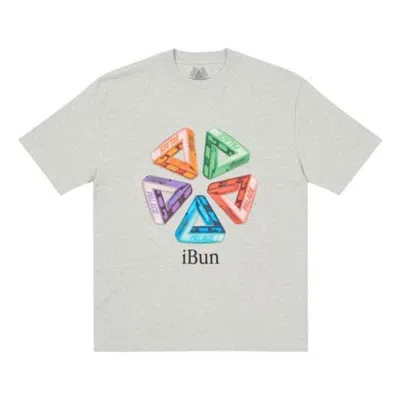 Palace Fw21 Ich Bun Logo T-shirt 'white' In Gray