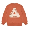 Palace Fw21 Slub Crew Sweater 'orange' In Red