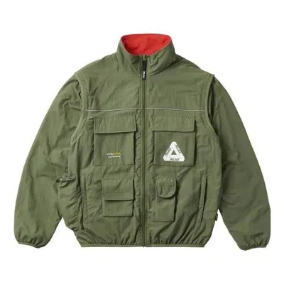 Palace Fw22 Cordura Rs Zip Off Jacket 'olivegreen' In Green