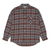 Palace Fw22 Flannel Dpop Shoulder Shirt 'red' In Multi