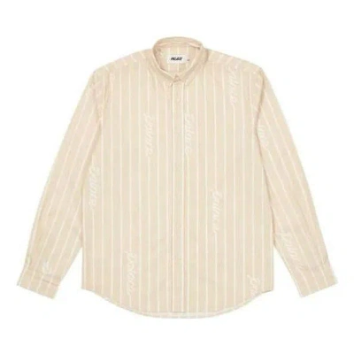 Palace Fw22 Hand Stripe Shirt 'beige' In Neutral