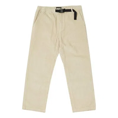 Palace Fw22 Plain Cord Belter Stone Pants 'beige' In Burgundy