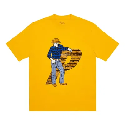 Palace Fw22 Saddle Up T-shirt 'yellow'