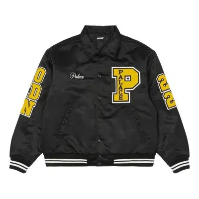 Palace Fw22 Satin Varsity Jacket 'black'