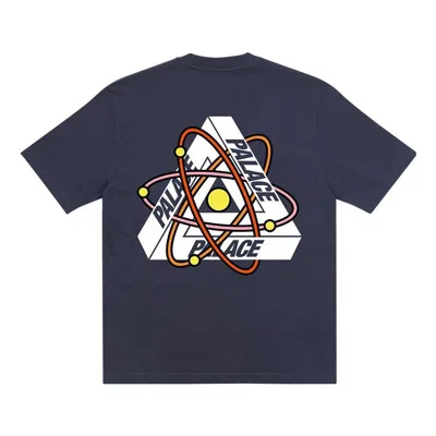 Palace Fw22 Tri-atom T-shirt 'navy' In Blue