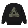 Palace Fw22 Tri-ferg Slub Crew Sweater 'black'
