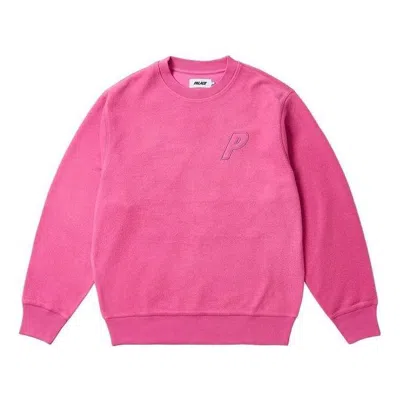 Palace Fw23 Reverse P-3 Crew Sweater 'pink'