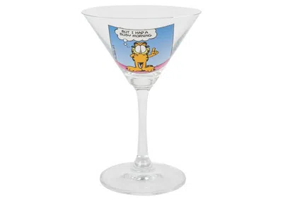 Pre-owned Palace Garfield Martini Glass In Clear/blue