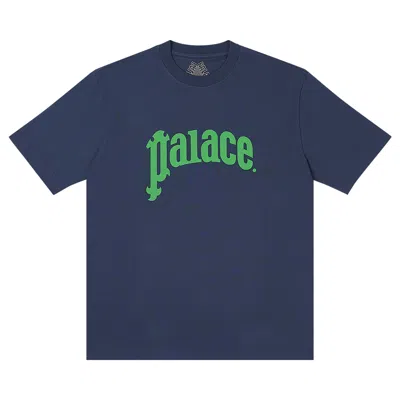 Pre-owned Palace Gassy T-shirt 'navy' In Blue