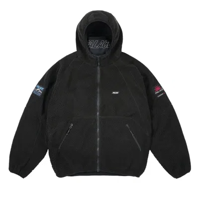 Pre-owned Palace Getting Higher Therma Fleece Jacket 'black' | Men's Size L
