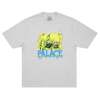 Pre-owned Palace Ghoul T-shirt 'grey Marl' | Men's Size L In Gray