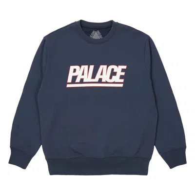Pre-owned Palace Gigantic Crew 'navy' | Blue | Men's Size L