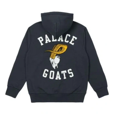 Palace Goats Hoodie 'navy' In Blue