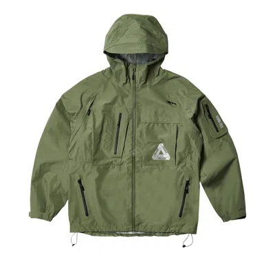 Pre-owned Palace Gore-tex Cargo Jacket 'olive' In Green