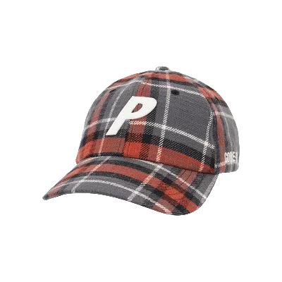 Pre-owned Palace Gore-tex Plaid P 6-panel 'grey Check' In Multi-color