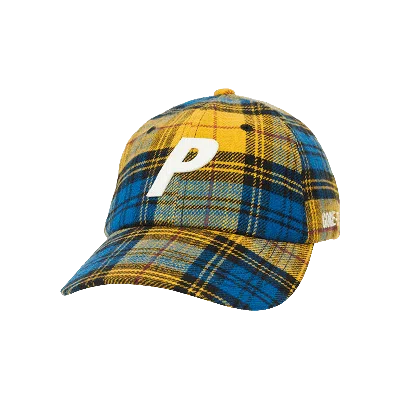 Pre-owned Palace Gore-tex Plaid P 6-panel 'yellow Check' In Multi-color