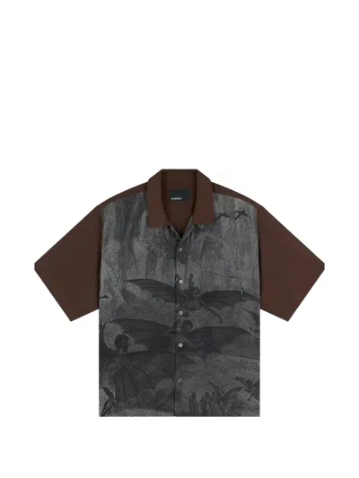 Palace Gothic Graphic-print Shirt In Gray