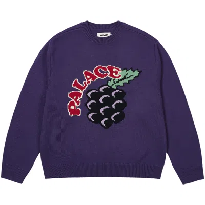 Pre-owned Palace Grape Knit 'purp' In Purple