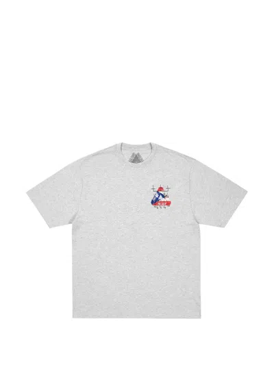 Palace Graphic-print T-shirt In Gray