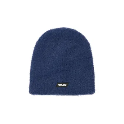 Pre-owned Palace Hairy Nein Cuff Beanie 'indigo' | Blue | Men's Size Onesize