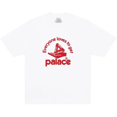 Pre-owned Palace Hand Out T-shirt 'white' | Men's Size M