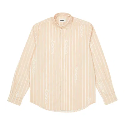 Pre-owned Palace Hand Stripe Shirt 'tan'