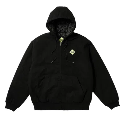 Pre-owned Palace Hardware Hooded Workwear Jacket 'black'