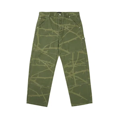 Pre-owned Palace Heavy Canvas Work Pant 'the Deep Green' | Men's Size 34