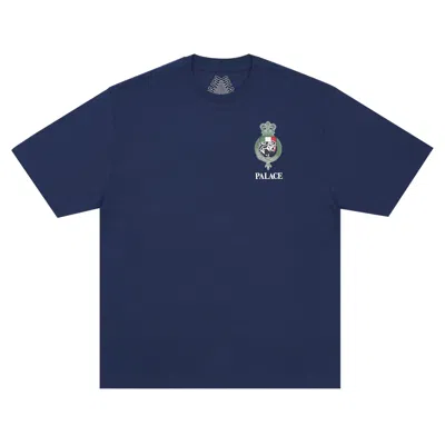 Pre-owned Palace Heavy Crest T-shirt 'navy' | Blue | Men's Size L