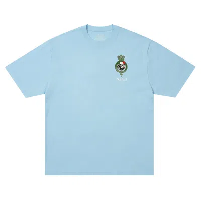 Pre-owned Palace Heavy Crest T-shirt 'skyline Blue' | Men's Size L