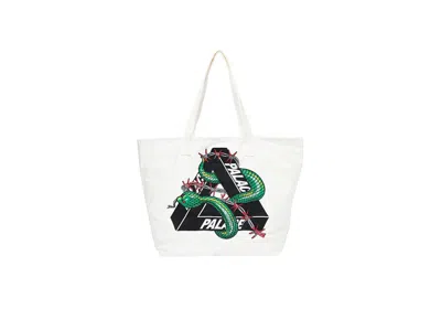 Pre-owned Palace Hesh Denim Tote Bag In White